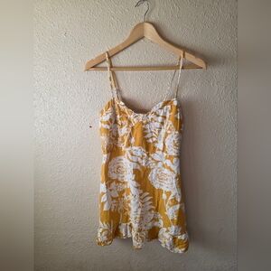 Wild Fable Yellow and White Floral Mini Dress